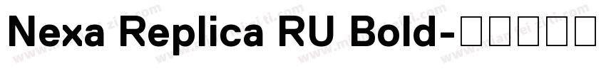 Nexa Replica RU Bold字体转换